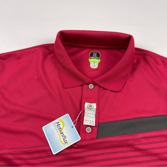 PGA Tour Pro Series Men's Athletic Fit Short Sleeve Polo Golf Shirt Size:XL “New - Picture 7 of 13